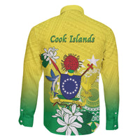 Cook Islands Independence Day Family Matching Mermaid Dress and Hawaiian Shirt Kuki Airani Tiare Maori Polynesian Pattern - Green LT14 - Polynesian Pride