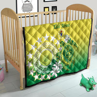 Cook Islands Independence Day Quilt Kuki Airani Tiare Maori Polynesian Pattern - Green LT14 - Polynesian Pride