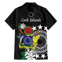 Cook Islands Independence Day Family Matching Long Sleeve Bodycon Dress and Hawaiian Shirt Kuki Airani Tiare Maori Polynesian Pattern - Black