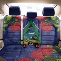 New Zealand Christmas In July Back Car Seat Cover Kowhai Tui Bird With Pohutukawa - Blue