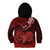 Polynesian Pride Aries Zodiac Kid Hoodie Astrological Sign Tribal Plumeria Red Galaxy LT14 - Polynesian Pride