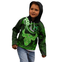 Polynesian Pride Taurus Zodiac Kid Hoodie Astrological Sign Tribal Plumeria Green Galaxy LT14 - Polynesian Pride