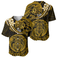 Polynesian Pride Leo Zodiac Baseball Jersey Astrological Sign Tribal Plumeria Gold Galaxy LT14 - Polynesian Pride