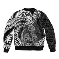 Polynesian Pride Scorpio Zodiac Bomber Jacket Astrological Sign Tribal Plumeria Black LT14 - Polynesian Pride