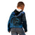 Polynesian Pride Aquarius Zodiac Kid Hoodie Astrological Sign Tribal Plumeria Blue Galaxy LT14 - Polynesian Pride
