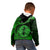 Polynesian Pride Pisces Zodiac Kid Hoodie Astrological Sign Tribal Plumeria Green Galaxy LT14 - Polynesian Pride