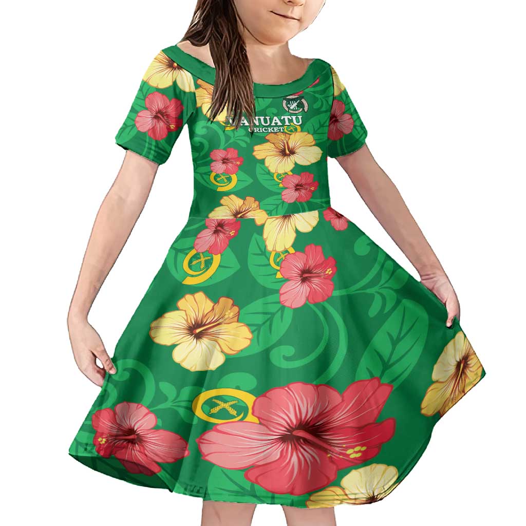 Custom Vanuatu Cricket Family Matching Summer Maxi Dress and Hawaiian Shirt 2024 Tropical Flowers Version