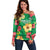 Custom Vanuatu Cricket Off Shoulder Sweater 2024 Tropical Flowers Version