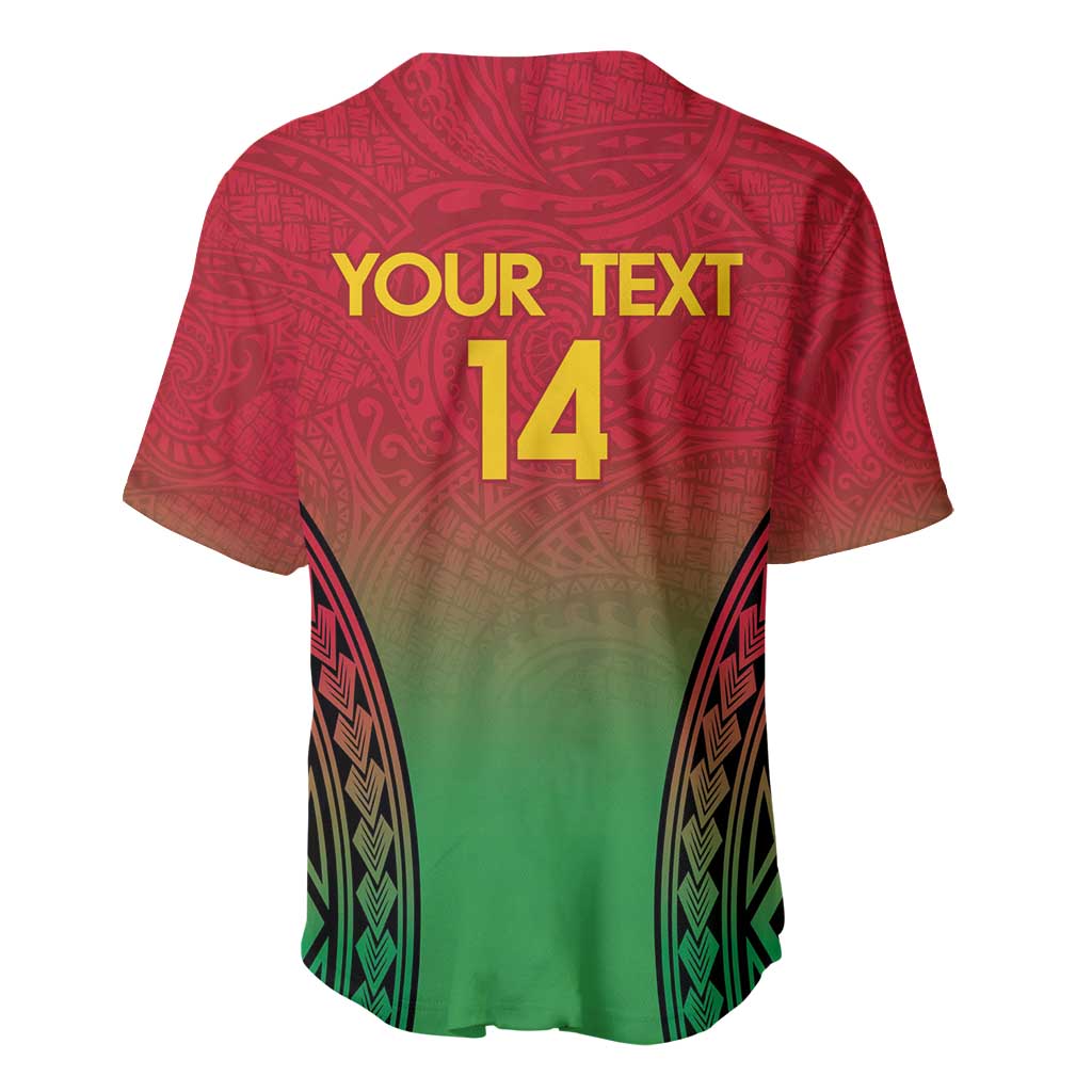 Custom Vanuatu Cricket Baseball Jersey 2024 Polynesian Pattern Sporty Style LT14 - Polynesian Pride