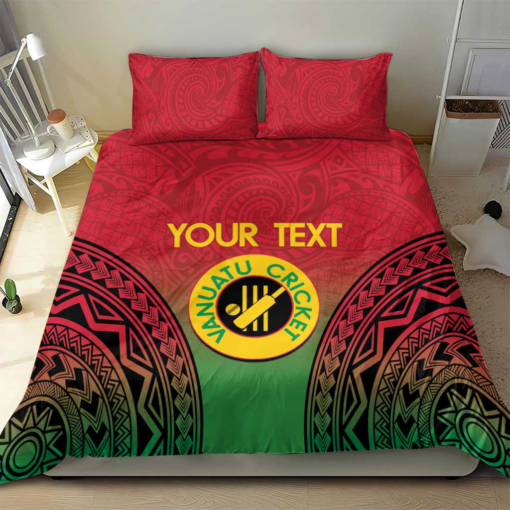 Custom Vanuatu Cricket Bedding Set 2024 Polynesian Pattern Sporty Style LT14 - Polynesian Pride