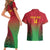 Custom Vanuatu Cricket Couples Matching Short Sleeve Bodycon Dress and Hawaiian Shirt 2024 Polynesian Pattern Sporty Style