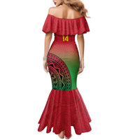 Custom Vanuatu Cricket Family Matching Mermaid Dress and Hawaiian Shirt 2024 Polynesian Pattern Sporty Style LT14 - Polynesian Pride