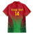 Custom Vanuatu Cricket Family Matching Off Shoulder Short Dress and Hawaiian Shirt 2024 Polynesian Pattern Sporty Style