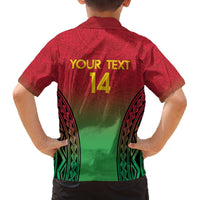Custom Vanuatu Cricket Family Matching Puletasi and Hawaiian Shirt 2024 Polynesian Pattern Sporty Style LT14 - Polynesian Pride