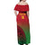 Custom Vanuatu Cricket Off Shoulder Maxi Dress 2024 Polynesian Pattern Sporty Style