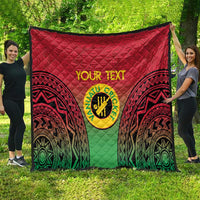 Custom Vanuatu Cricket Quilt 2024 Polynesian Pattern Sporty Style LT14 - Polynesian Pride