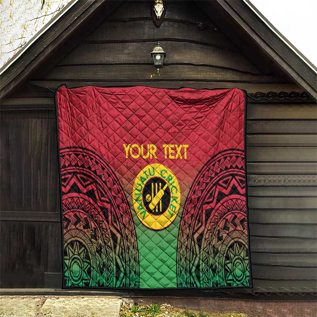 Custom Vanuatu Cricket Quilt 2024 Polynesian Pattern Sporty Style LT14 - Polynesian Pride