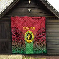 Custom Vanuatu Cricket Quilt 2024 Polynesian Pattern Sporty Style LT14 - Polynesian Pride