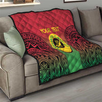 Custom Vanuatu Cricket Quilt 2024 Polynesian Pattern Sporty Style LT14 - Polynesian Pride