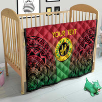 Custom Vanuatu Cricket Quilt 2024 Polynesian Pattern Sporty Style LT14 - Polynesian Pride