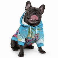 Flamingo Aloha Hawaii Pet Hoodie It's 5 O’Clock Somewhere Tropical Vibes