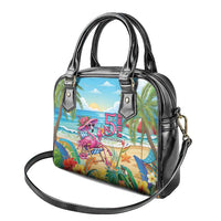 Flamingo Aloha Hawaii Shoulder Handbag It's 5 OClock Somewhere Tropical Vibes LT14 - Polynesian Pride