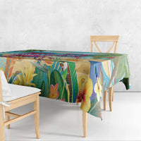 Flamingo Aloha Hawaii Tablecloth It's 5 OClock Somewhere Tropical Vibes LT14 - Polynesian Pride