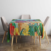 Flamingo Aloha Hawaii Tablecloth It's 5 OClock Somewhere Tropical Vibes LT14 - Polynesian Pride