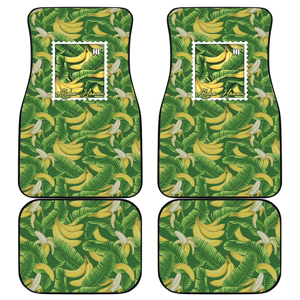 Aloha Hawaii Maia Car Mats Hawaiian Banana Stylized Stamp LT14 - Polynesian Pride