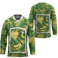 Aloha Hawaii Maia Hockey Jersey Hawaiian Banana Stylized Stamp LT14 - Polynesian Pride