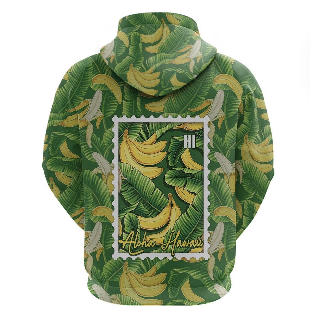 Aloha Hawaii Maia Hoodie Hawaiian Banana Stylized Stamp LT14 - Polynesian Pride