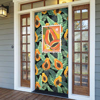 Aloha Hawaii Mikana Door Cover Hawaiian Papaya Stylized Stamp LT14 - Polynesian Pride