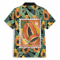 Aloha Hawaii Mikana Hawaiian Shirt Hawaiian Papaya Stylized Stamp LT14 - Polynesian Pride