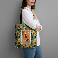 Aloha Hawaii Mikana Tote Bag Hawaiian Papaya Stylized Stamp LT14 - Polynesian Pride