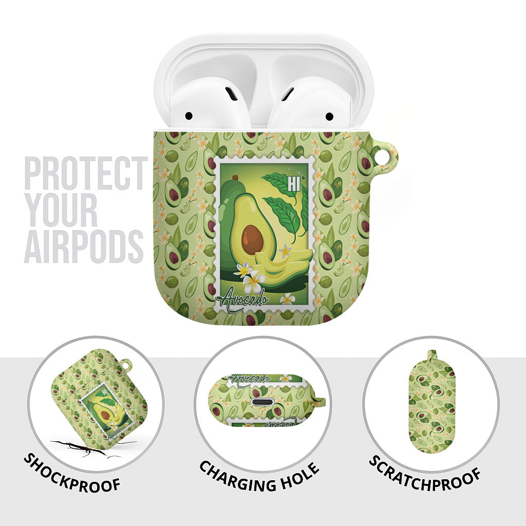 Aloha Hawaii Avocado AirPods Case Hawaiian Fruit Stylized Stamp LT14 - Polynesian Pride