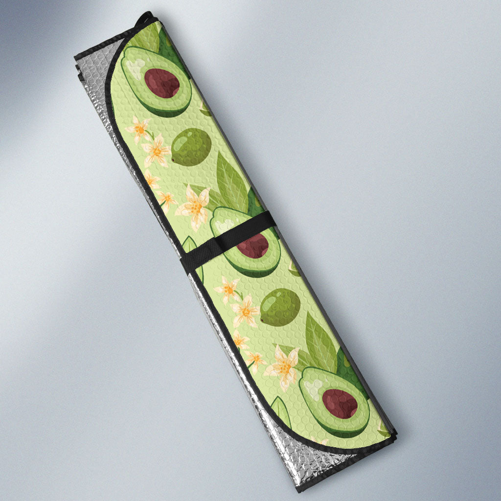 Aloha Hawaii Avocado Auto Sun Shade Hawaiian Fruit Stylized Stamp LT14 - Polynesian Pride