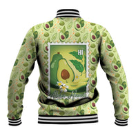 Aloha Hawaii Avocado Baseball Jacket Hawaiian Fruit Stylized Stamp LT14 - Polynesian Pride