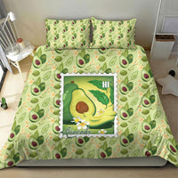 Aloha Hawaii Avocado Bedding Set Hawaiian Fruit Stylized Stamp LT14 - Polynesian Pride