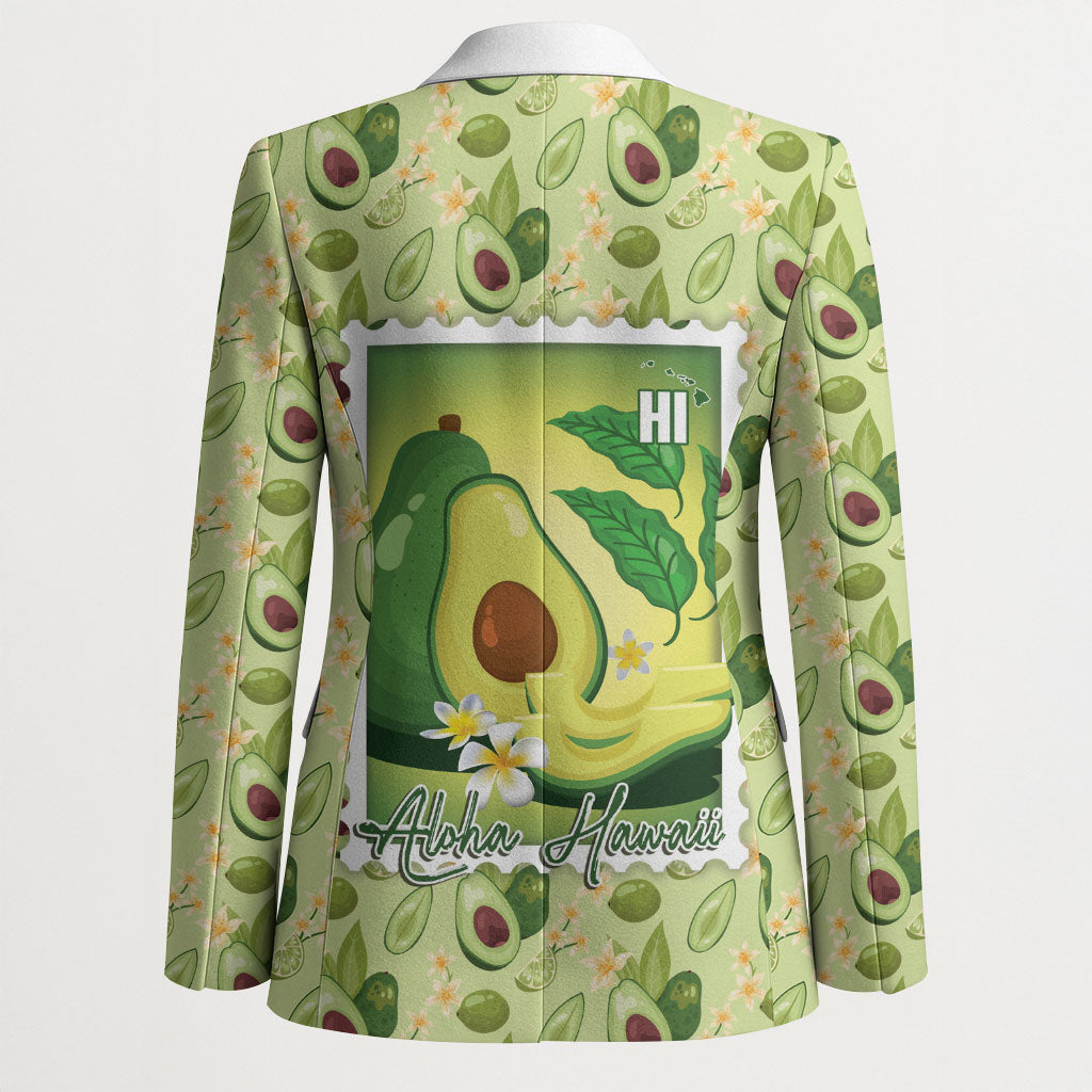 Aloha Hawaii Avocado Blazer Hawaiian Fruit Stylized Stamp LT14 - Polynesian Pride