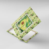 Aloha Hawaii Avocado Canvas Wall Art Hawaiian Fruit Stylized Stamp LT14 With Frame Green - Polynesian Pride