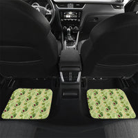 Aloha Hawaii Avocado Car Mats Hawaiian Fruit Stylized Stamp LT14 Set 2pcs - Back Green - Polynesian Pride