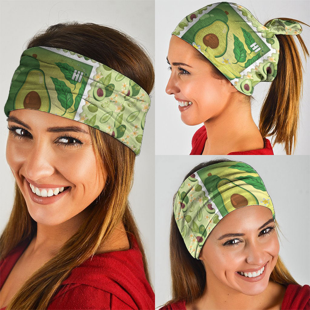 Aloha Hawaii Avocado Neck Gaiter Hawaiian Fruit Stylized Stamp LT14 - Polynesian Pride