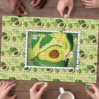 Aloha Hawaii Avocado Puzzle Hawaiian Fruit Stylized Stamp LT14 - Polynesian Pride