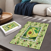 Aloha Hawaii Avocado Puzzle Hawaiian Fruit Stylized Stamp LT14 - Polynesian Pride
