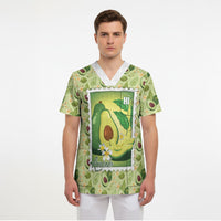 Aloha Hawaii Avocado Scrub Top Hawaiian Fruit Stylized Stamp LT14 - Polynesian Pride