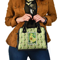 Aloha Hawaii Avocado Shoulder Handbag Hawaiian Fruit Stylized Stamp LT14 - Polynesian Pride