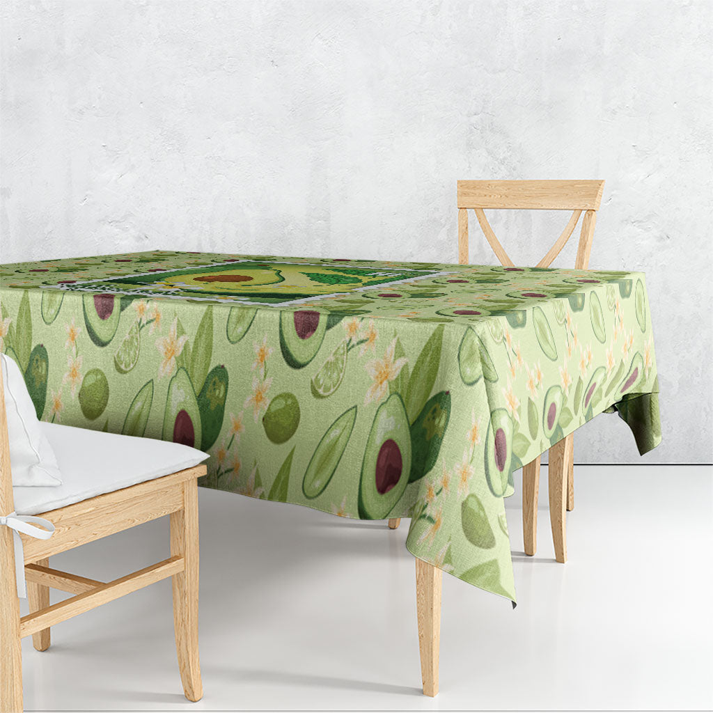 Aloha Hawaii Avocado Tablecloth Hawaiian Fruit Stylized Stamp LT14 - Polynesian Pride