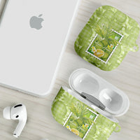 Aloha Hawaii Ulu Palaka Motifs AirPods Case Hawaiian Breadfruit Stylized Stamp LT14 - Polynesian Pride