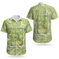 Aloha Hawaii Ulu Palaka Motifs Couples Matching Tank Maxi Dress and Hawaiian Shirt Hawaiian Breadfruit Stylized Stamp LT14 - Polynesian Pride