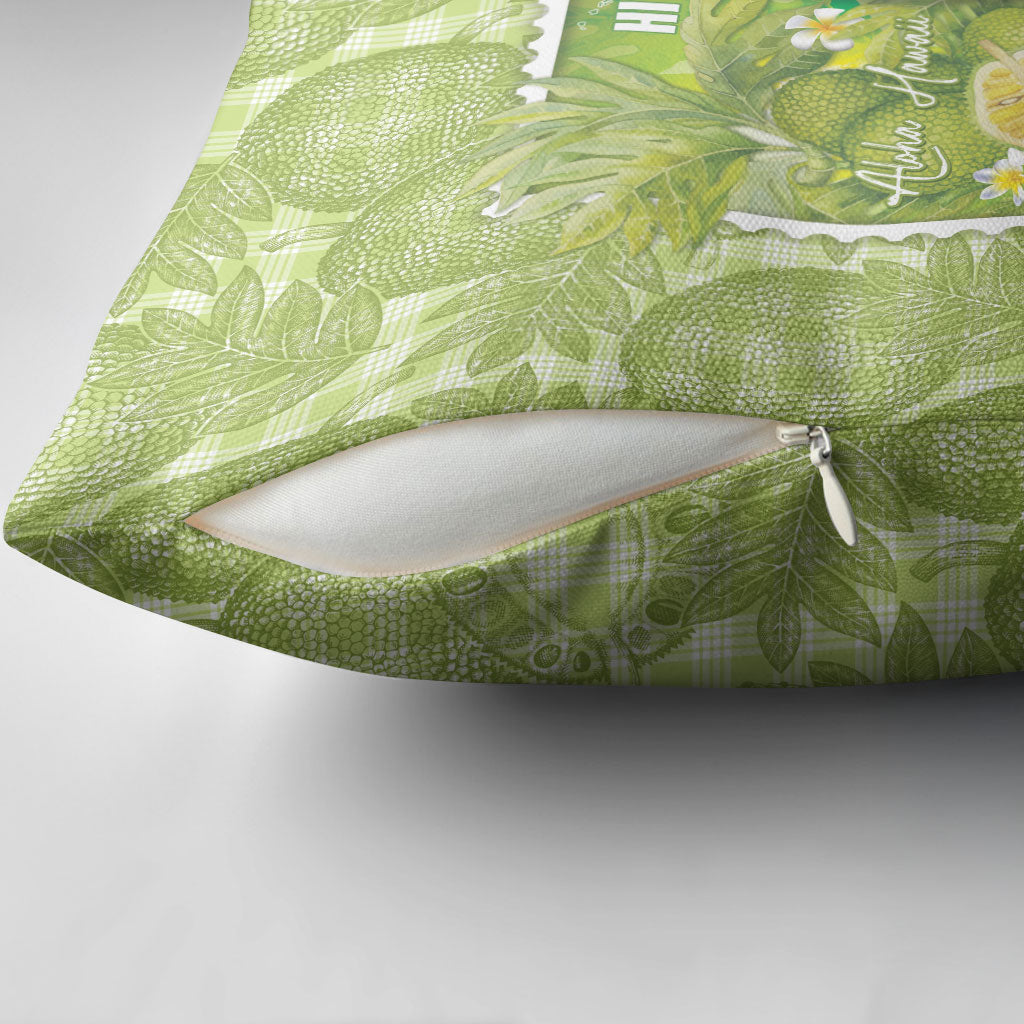 Aloha Hawaii Ulu Palaka Motifs Pillow Cover Hawaiian Breadfruit Stylized Stamp LT14 - Polynesian Pride